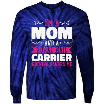 Rural Carriers Mom Mail Postal Worker Postman Mother's Day Tie-Dye Long Sleeve Shirt