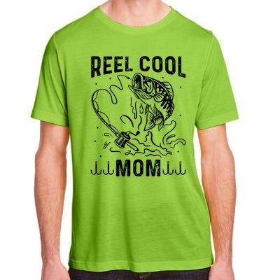 Reel Cool Mama Fishing Mom Fishing Lovers Retro Gift Adult ChromaSoft Performance T-Shirt