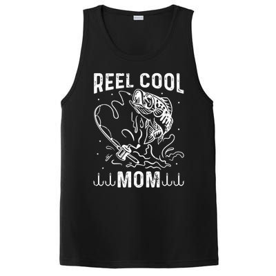 Reel Cool Mama Fishing Mom Fishing Lovers Retro Gift PosiCharge Competitor Tank