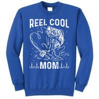 Reel Cool Mama Fishing Mom Fishing Lovers Retro Gift Sweatshirt