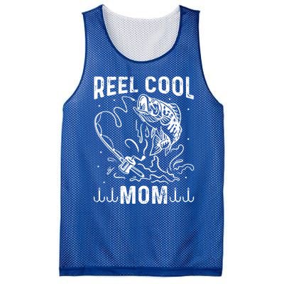 Reel Cool Mama Fishing Mom Fishing Lovers Retro Gift Mesh Reversible Basketball Jersey Tank