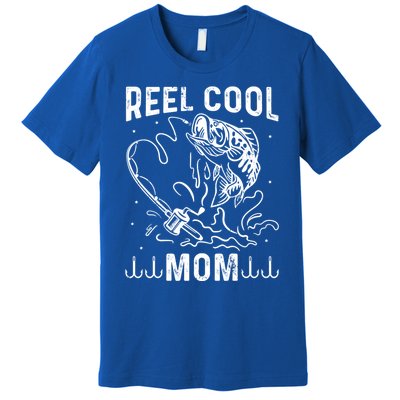 Reel Cool Mama Fishing Mom Fishing Lovers Retro Gift Premium T-Shirt