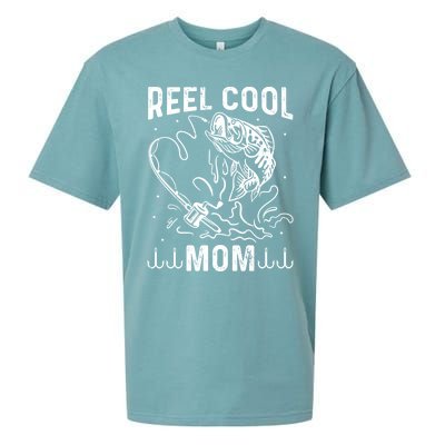 Reel Cool Mama Fishing Mom Fishing Lovers Retro Gift Sueded Cloud Jersey T-Shirt