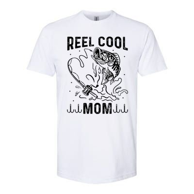 Reel Cool Mama Fishing Mom Fishing Lovers Retro Gift Softstyle® CVC T-Shirt