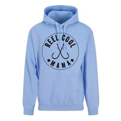 Reel Cool Mama Moms Who Fish Fishing Gift Unisex Surf Hoodie