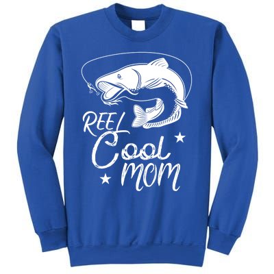 Reel Cool Mom Fathers Day Fishing Mom Great Gift Sweatshirt