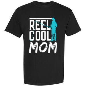 Reel Cool Mom Fisher Fish Hobby Fisher Fishing Mother Cool Gift Garment-Dyed Heavyweight T-Shirt