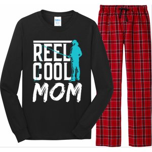 Reel Cool Mom Fisher Fish Hobby Fisher Fishing Mother Cool Gift Long Sleeve Pajama Set