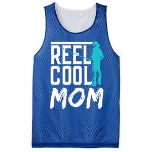 Reel Cool Mom Fisher Fish Hobby Fisher Fishing Mother Cool Gift Mesh Reversible Basketball Jersey Tank