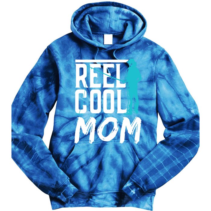 Reel Cool Mom Fisher Fish Hobby Fisher Fishing Mother Cool Gift Tie Dye Hoodie