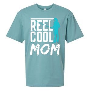 Reel Cool Mom Fisher Fish Hobby Fisher Fishing Mother Cool Gift Sueded Cloud Jersey T-Shirt