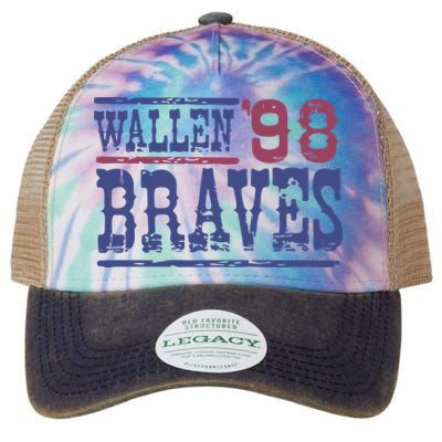 Retro Country Music Singer Song 98 Legacy Tie Dye Trucker Hat