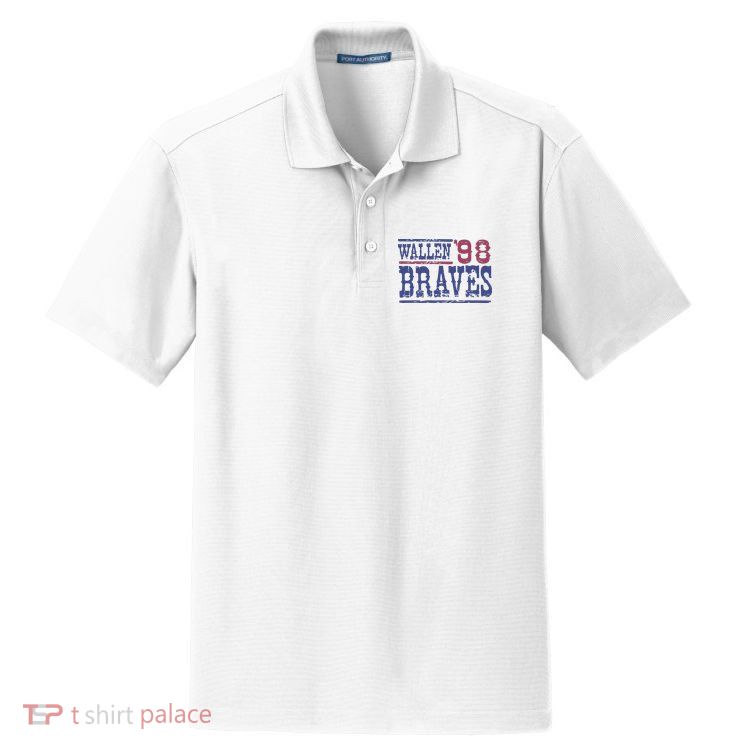Retro Country Music Singer Song 98 Dry Zone Grid Polo
