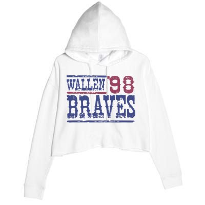 Retro Country Music Singer Song 98 Crop Fleece Hoodie