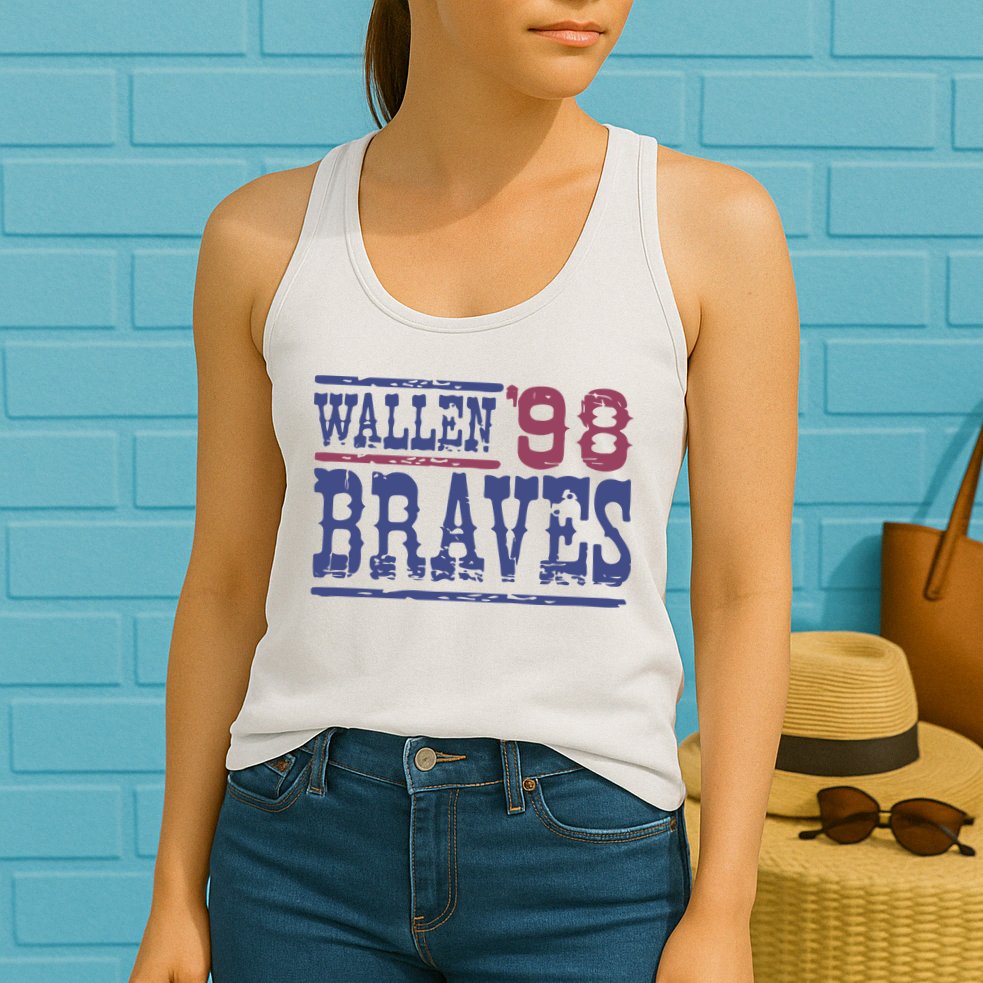 Retro Country Music Singer Song 98 Womens Tank Top