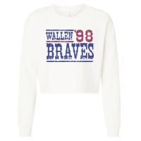 Retro Country Music Singer Song 98 Cropped Pullover Crew