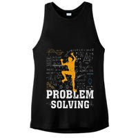 Rock Climbing Math Lover Problem Solving Mathematician Ladies PosiCharge Tri-Blend Wicking Tank