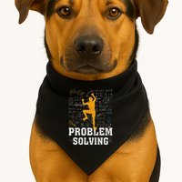 Rock Climbing Math Lover Problem Solving Mathematician USA-Made Doggie Bandana