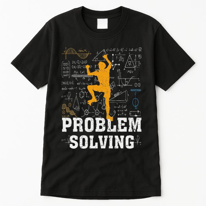 Rock Climbing Math Lover Problem Solving Mathematician Tall T-Shirt