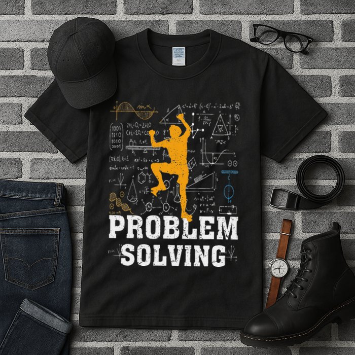 Rock Climbing Math Lover Problem Solving Mathematician Tall T-Shirt