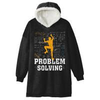Rock Climbing Math Lover Problem Solving Mathematician Hooded Wearable Blanket