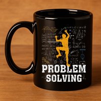 Rock Climbing Math Lover Problem Solving Mathematician 11oz C Handle Ceramic Mug