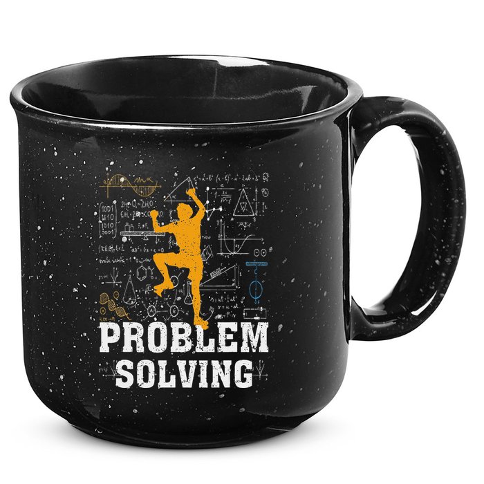 Rock Climbing Math Lover Problem Solving Mathematician 15oz Campfire Ceramic Mug