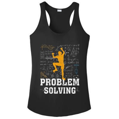 Rock Climbing Math Lover Problem Solving Mathematician Ladies PosiCharge Competitor Racerback Tank