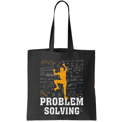 Rock Climbing Math Lover Problem Solving Mathematician Tote Bag