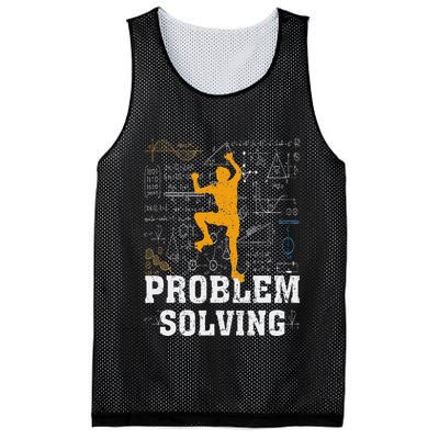 Rock Climbing Math Lover Problem Solving Mathematician Mesh Reversible Basketball Jersey Tank