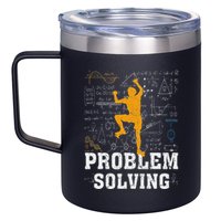 Rock Climbing Math Lover Problem Solving Mathematician 12oz Stainless Steel Coffee Mug