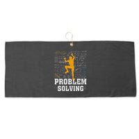 Rock Climbing Math Lover Problem Solving Mathematician Large Microfiber Waffle Golf Towel