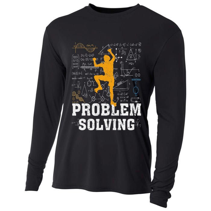 Rock Climbing Math Lover Problem Solving Mathematician Cooling Performance Long Sleeve Crew