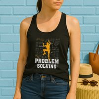 Rock Climbing Math Lover Problem Solving Mathematician Womens Tank Top