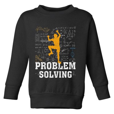 Rock Climbing Math Lover Problem Solving Mathematician Toddler Sweatshirt