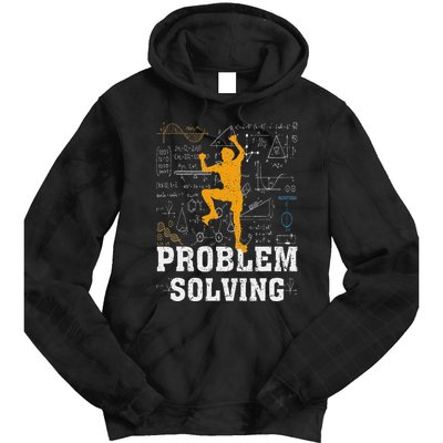 Rock Climbing Math Lover Problem Solving Mathematician Tie Dye Hoodie