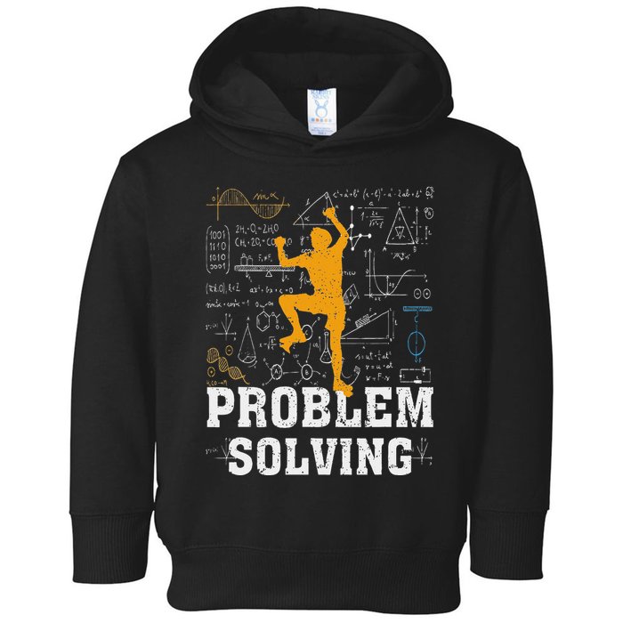 Rock Climbing Math Lover Problem Solving Mathematician Toddler Hoodie