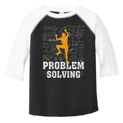 Rock Climbing Math Lover Problem Solving Mathematician Toddler Fine Jersey T-Shirt