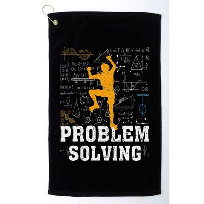 Rock Climbing Math Lover Problem Solving Mathematician Golf Towel