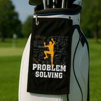 Rock Climbing Math Lover Problem Solving Mathematician Golf Towel