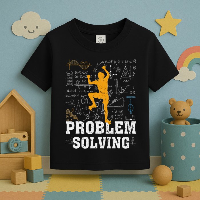 Rock Climbing Math Lover Problem Solving Mathematician Toddler T-Shirt