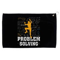 Rock Climbing Math Lover Problem Solving Mathematician Grommeted Golf Towel