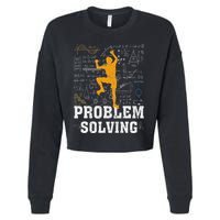 Rock Climbing Math Lover Problem Solving Mathematician Cropped Pullover Crew