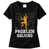Rock Climbing Math Lover Problem Solving Mathematician Womens T-Shirt