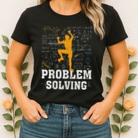 Rock Climbing Math Lover Problem Solving Mathematician Womens T-Shirt