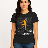 Rock Climbing Math Lover Problem Solving Mathematician Womens T-Shirt