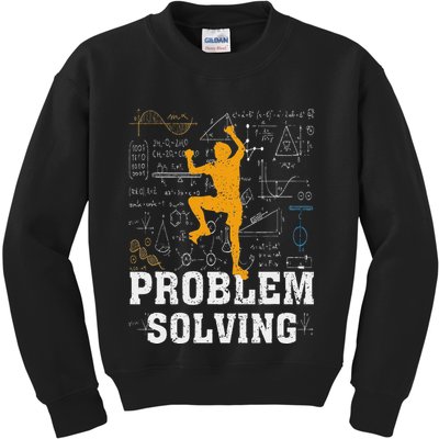 Rock Climbing Math Lover Problem Solving Mathematician Kids Sweatshirt