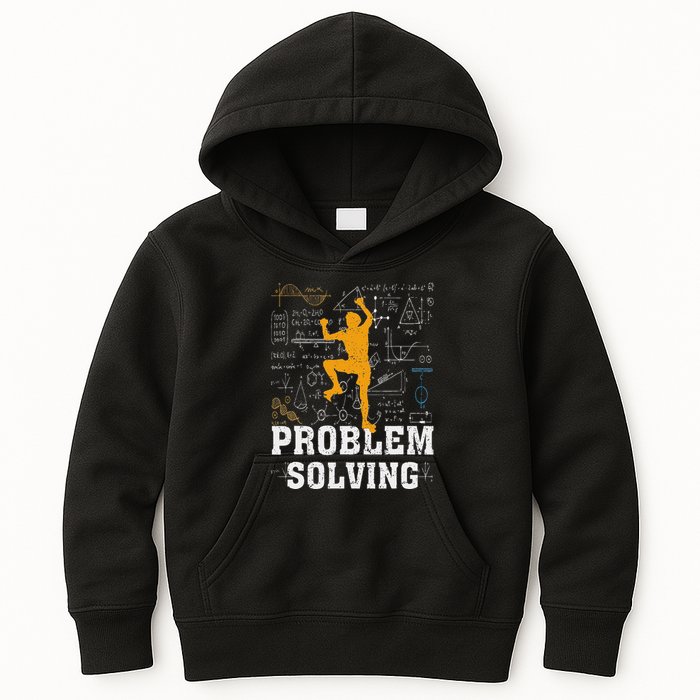 Rock Climbing Math Lover Problem Solving Mathematician Kids Hoodie