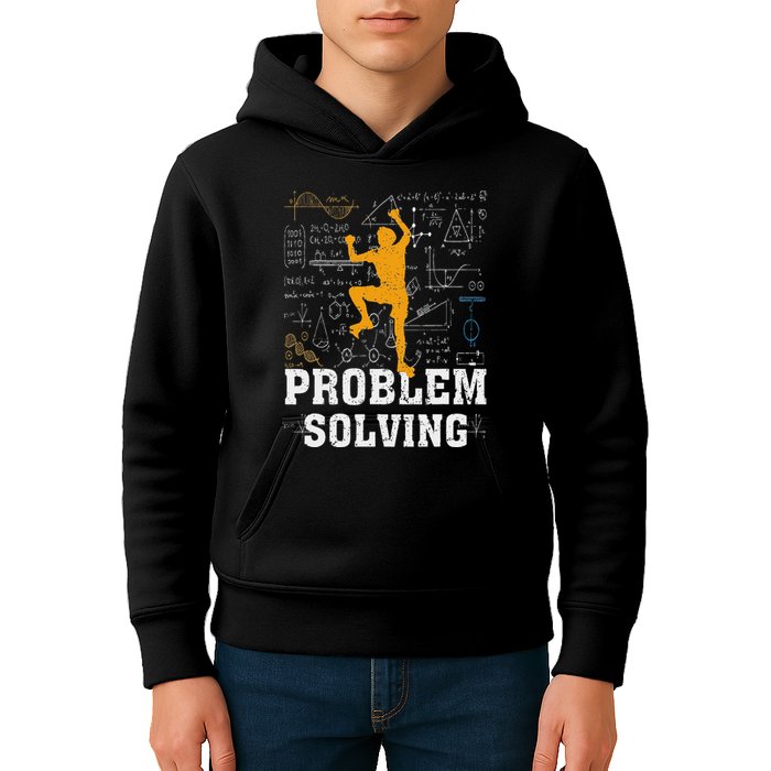 Rock Climbing Math Lover Problem Solving Mathematician Kids Hoodie