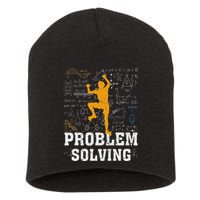 Rock Climbing Math Lover Problem Solving Mathematician Short Acrylic Beanie